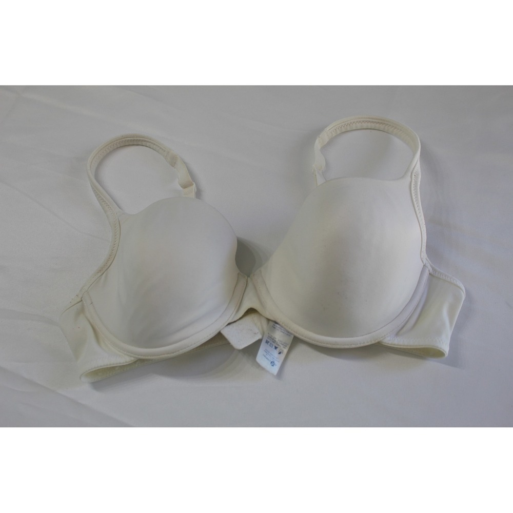 Vanity Fair White Underwire Molded Cup‎ Bra Style 75-285 Mens Size 36C